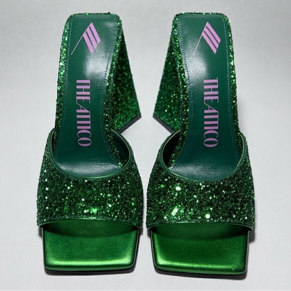 The Attico Devon Mule in Apple Green - Picture 3 of 6